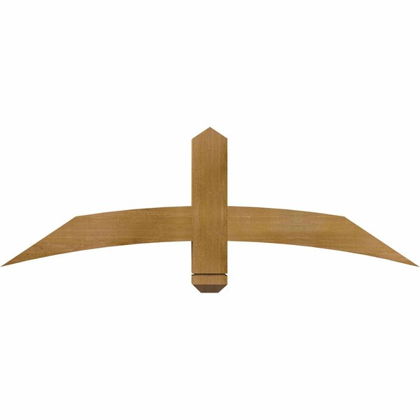 Ekena Millwork Bellingham Rough Sawn Timber Gable Bracket, Western Red Cedar, 48"W x 16"H x 4"D x 4"F, 8/12 Pitch GBW048X16X0404BEL00RWR - main
